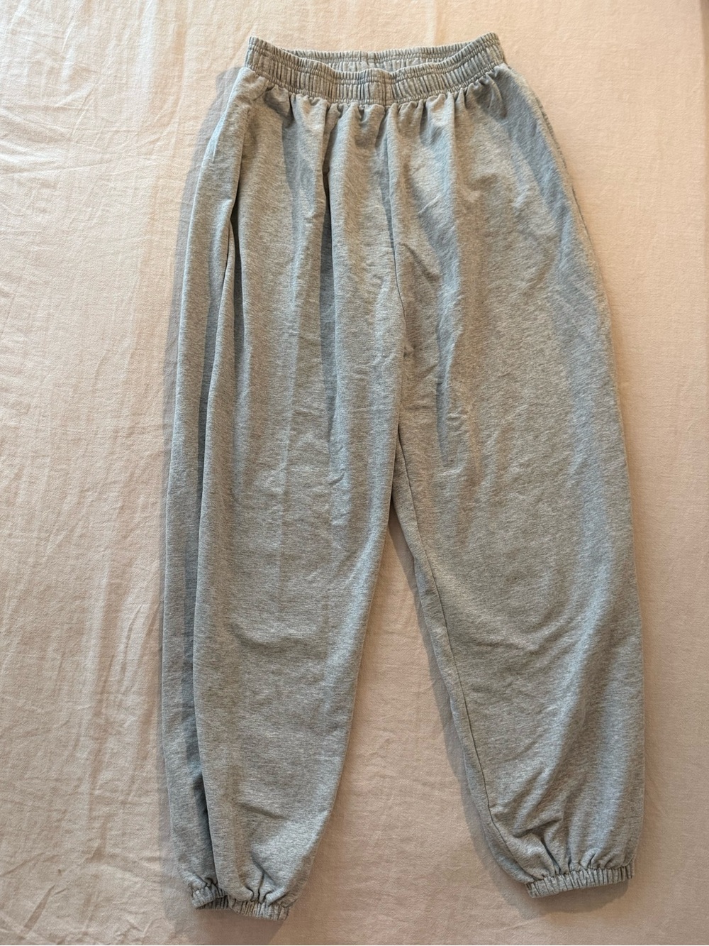 Gray Oversized Jogger Sweatpants Lounge Athleisure